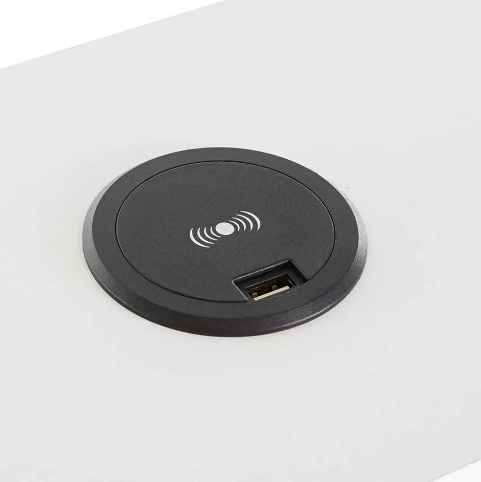 Schreibtisch mit Aufsatz in Weiß - Finlays