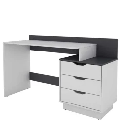 Schreibtisch mit drei Schubladen und Aufsatz - Dotagon