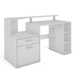 Schreibtisch mit Stauraum und Aufsatz - Caveira