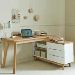 Schreibtisch mit Stauraum als Eckausführung - Xuana