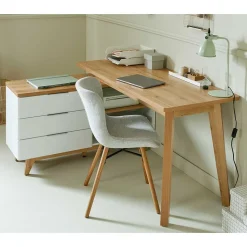 Schreibtisch mit Stauraum als Eckausführung - Xuana