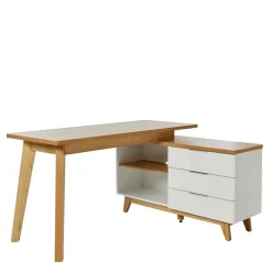 Schreibtisch mit Stauraum als Eckausführung - Xuana