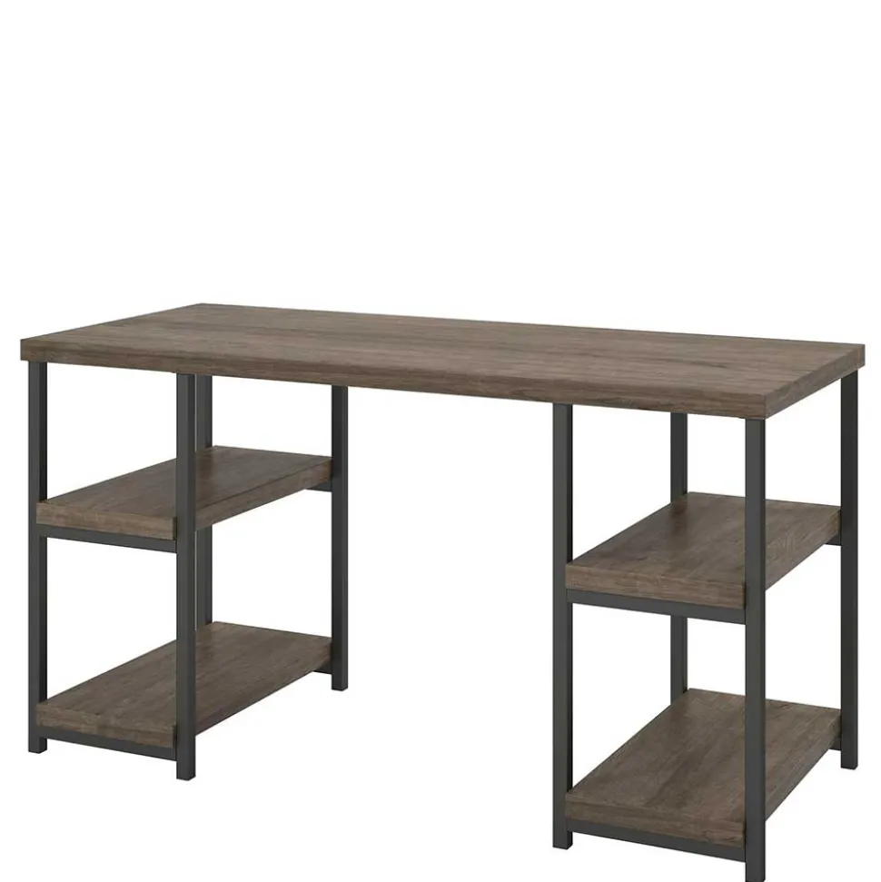 Schreibtisch mit vier offenen Fächern - Olavio