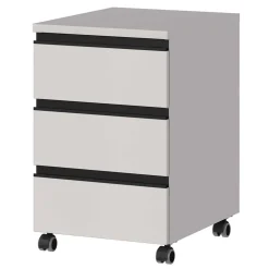 Schreibtisch Rollcontainer in Hellgrau - Great