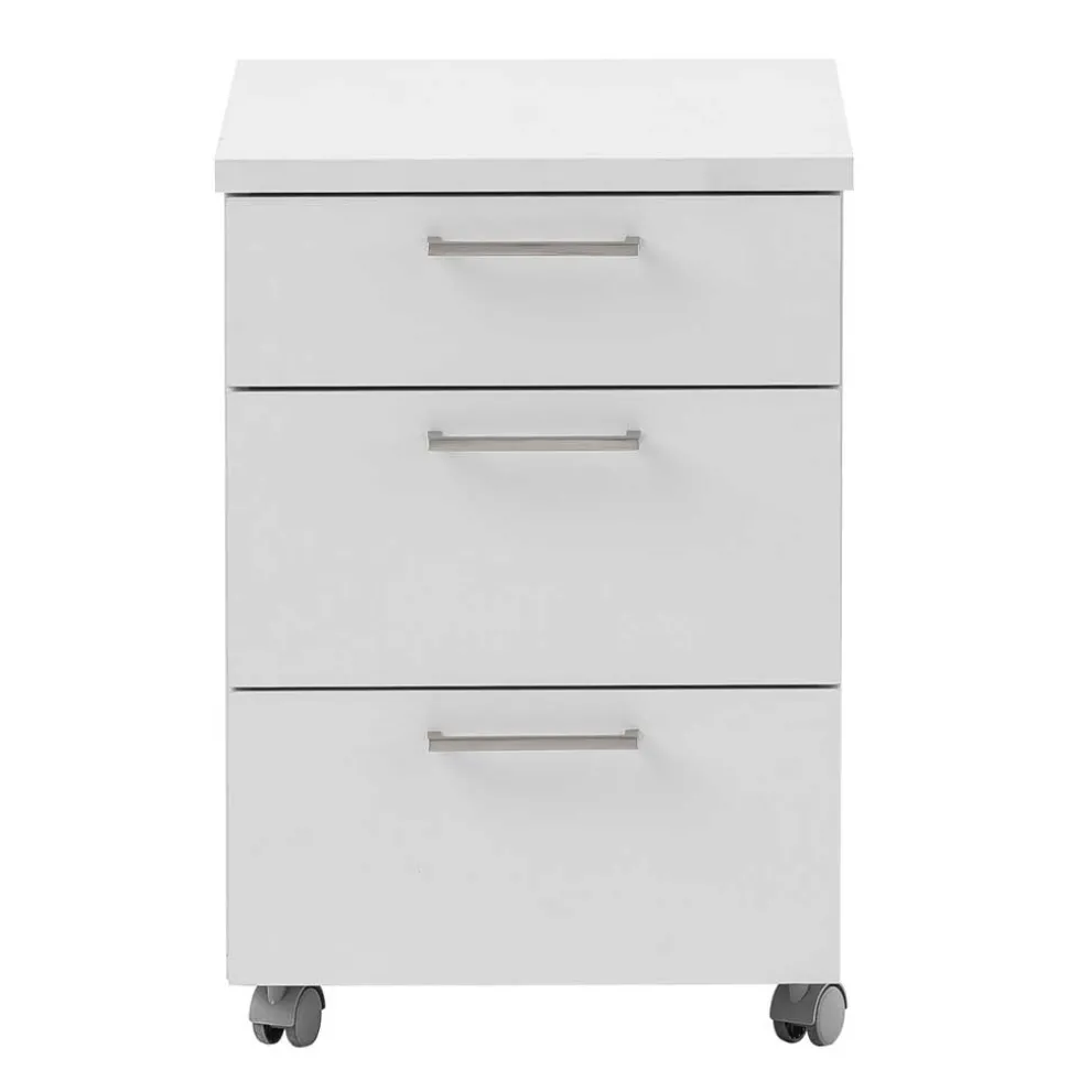 Schreibtisch Rollcontainer in Lichtgrau 41x60x50 - Bowsla