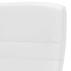 Schreibtischsessel in Weiß Kunstleder - Krispan