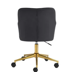 Schreibtischstuhl in Schwarz Samt - Wihelpa