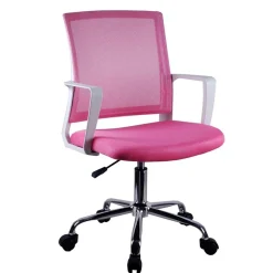 Schreibtischstuhl mit Armlehnen in Pink - Bow