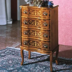 Schubladen Kommode mit Bodenfreiheit Agosto in Nussbaum