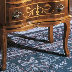 Schubladen Kommode mit Bodenfreiheit Agosto in Nussbaum