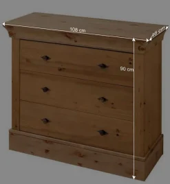 Schubladen Kommode optional mit Wickelaufsatz - Piatra