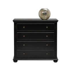 Schubladenkommode Mamaia in Schwarz