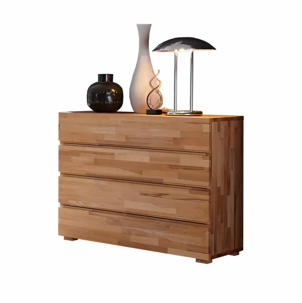 Schubladenkommode Nesmina in Kernbuche massiv