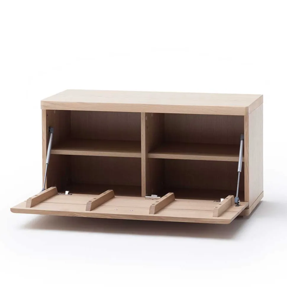 Schuhbank in Eiche Bianco & Grau - Arkadiuz