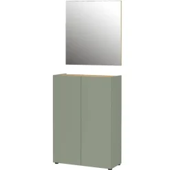 Schuhkommode und Wandspiegel Set - Bien (zweiteilig)