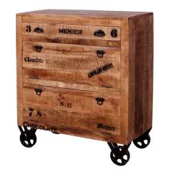 Schuhschrank aus Recyclingholz & Metall - Indri