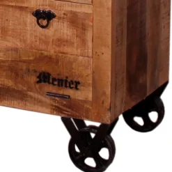 Schuhschrank aus Recyclingholz & Metall - Indri