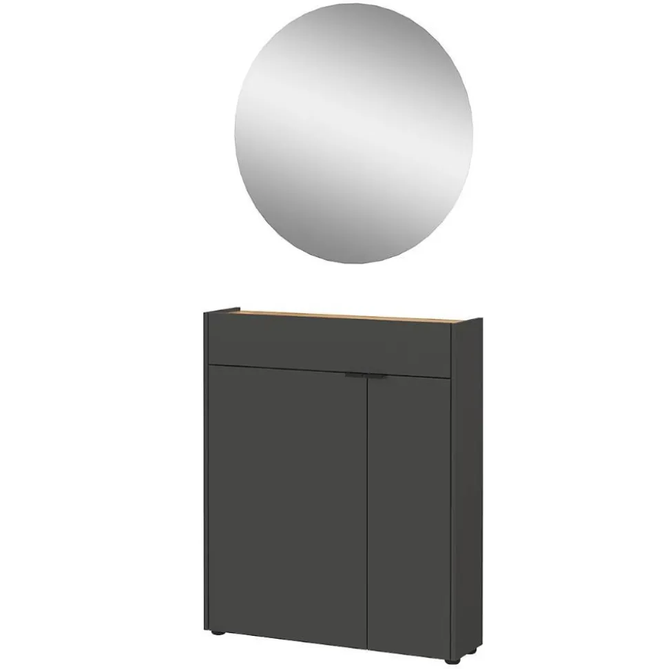 Schuhschrank und Spiegel Set - Sidgarus (zweiteilig)