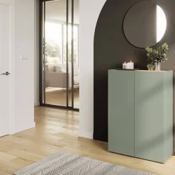 Schuhschrank und Spiegel Set - Bien (zweiteilig)