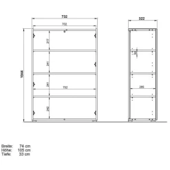 Schuhschrank und Spiegel Set - Cooking (zweiteilig)