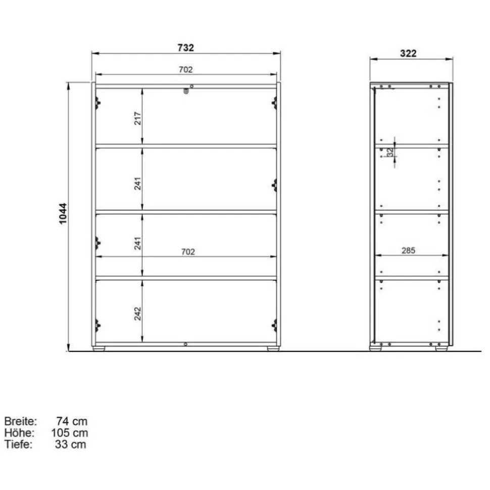 Schuhschrank und Spiegel Set - Cooking (zweiteilig)