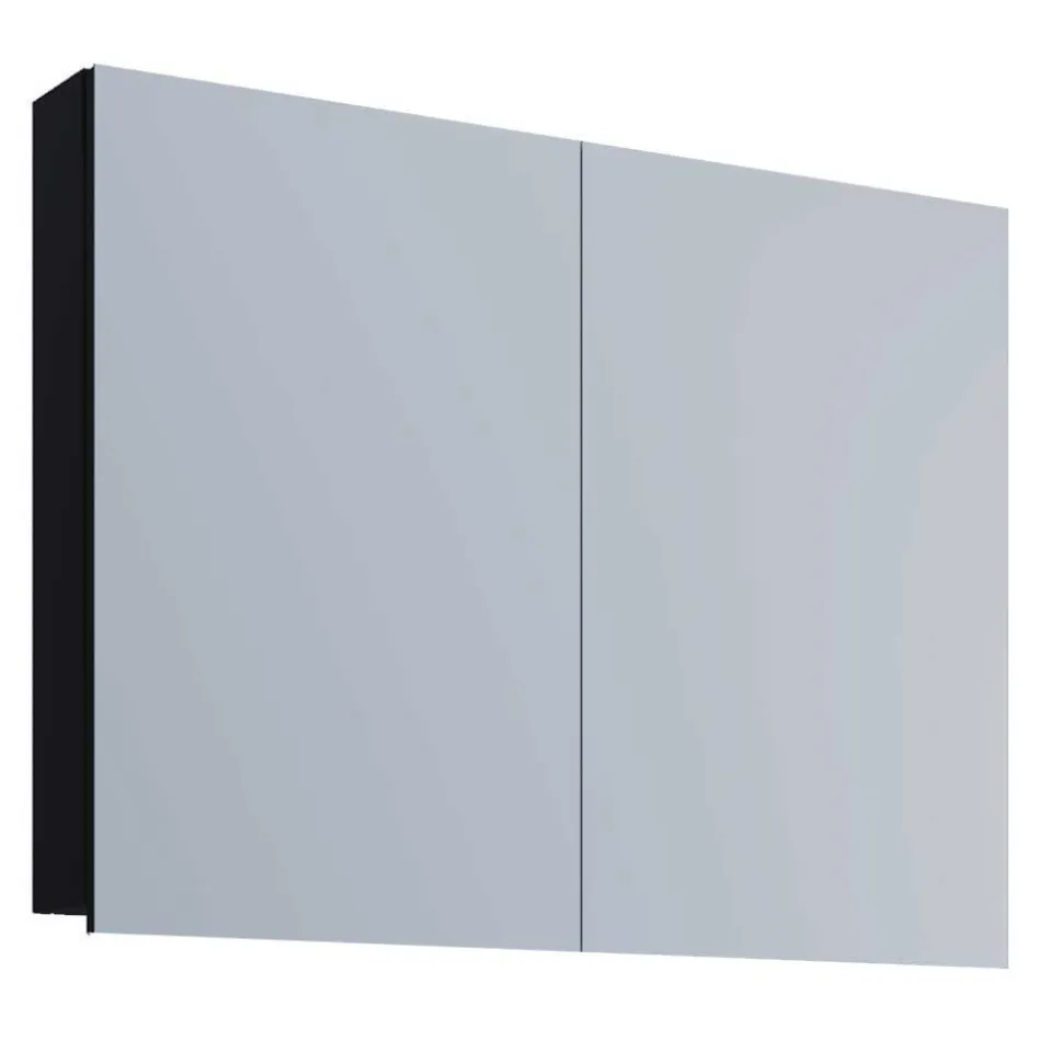 Schwarze Badezimmer Einrichtungsset - Gloriella (vierteilig)