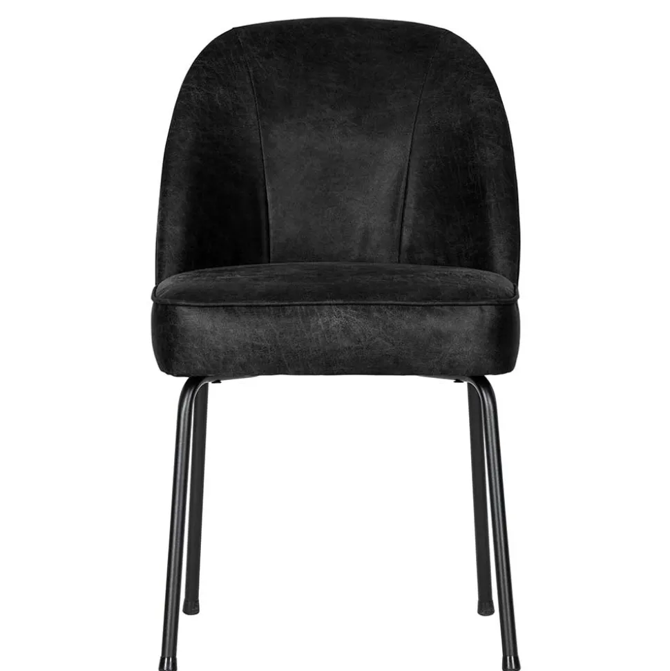 Schwarze Stühle aus Recyclingleder - Amaikan (2er Set)