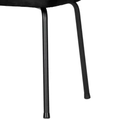 Schwarze Stühle aus Recyclingleder - Amaikan (2er Set)