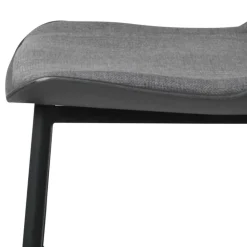 Schwarzer Barstuhl mit Schalensitz Kunststoff - Formentera