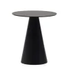 Schwarzer Beistelltisch in Zylinderform - Masina