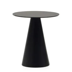 Schwarzer Beistelltisch in Zylinderform - Masina