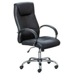 Schwarzer Bürosessel mit Lendenwirbelstütze - Wallis