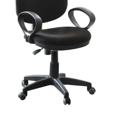 Schwarzer Bürostuhl mit Armlehnen - Briscane