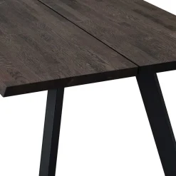 Schwarzer Eiche Esstisch & Stühle - Namac (fünfteilig)