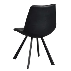 Schwarzer Eiche Esstisch & Stühle - Namac (fünfteilig)