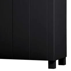 Schwarzer Kleiderschrank aus Massivholz - Florida