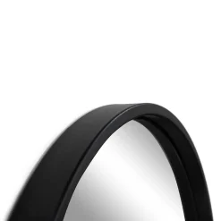 Schwarzer Metallspiegel oben gerundet - Dieus