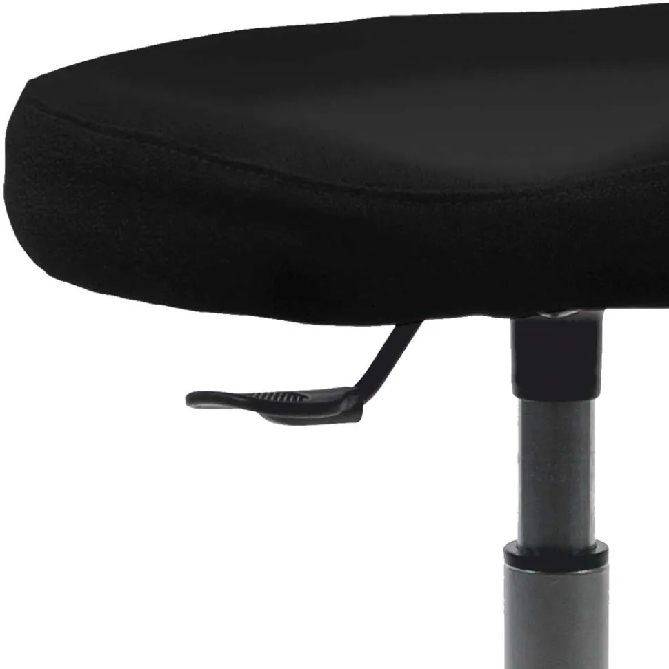 Schwarzer Pendelhocker aus Flachgewebe - Travorna