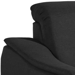 Schwarzer Polstersessel 100 cm breit - Voscona