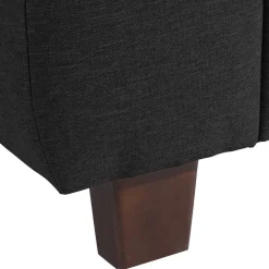 Schwarzer Polstersessel 100 cm breit - Voscona