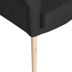 Schwarzer Polstersessel aus Webstoff - Chiosma