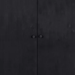 Schwarzer Schrank mit Doppeltür - 100x155x40 - Burgossi