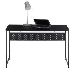 Schwarzer Schreibtisch 120x60 cm - Irona