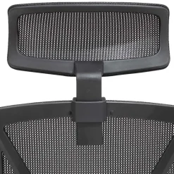 Schwarzer Schreibtischsessel mit Lordosenstütze - Drike