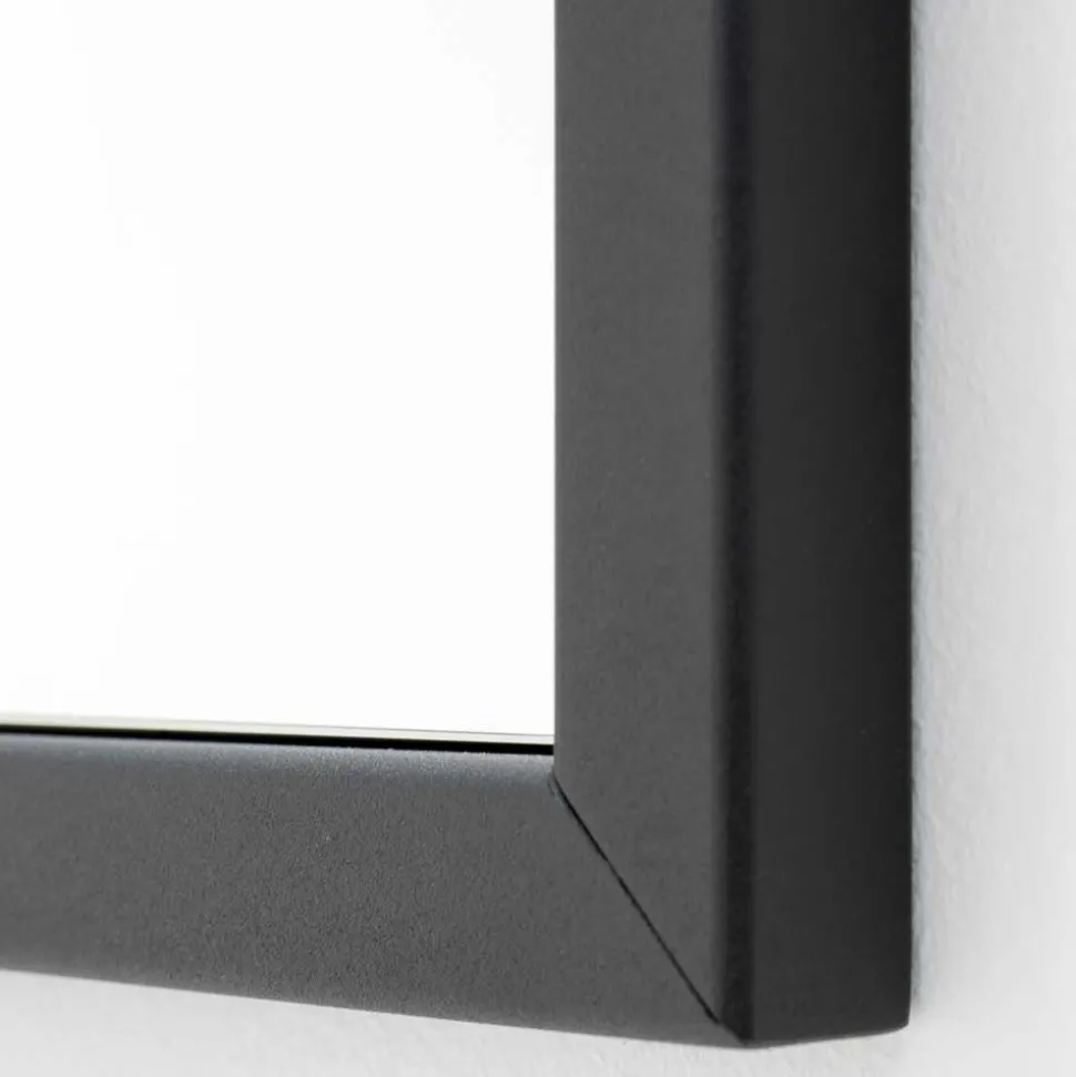 Schwarzer Spiegel 46x185x3 cm - Simpra
