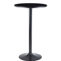 Schwarzer Stehtisch in Rund 60 cm - Cleva