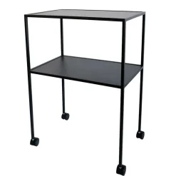 Schwarzer Tisch auf Rollen - Yarisis