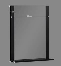 Schwarzes Flurmöbel Set - Anderian (vierteilig)