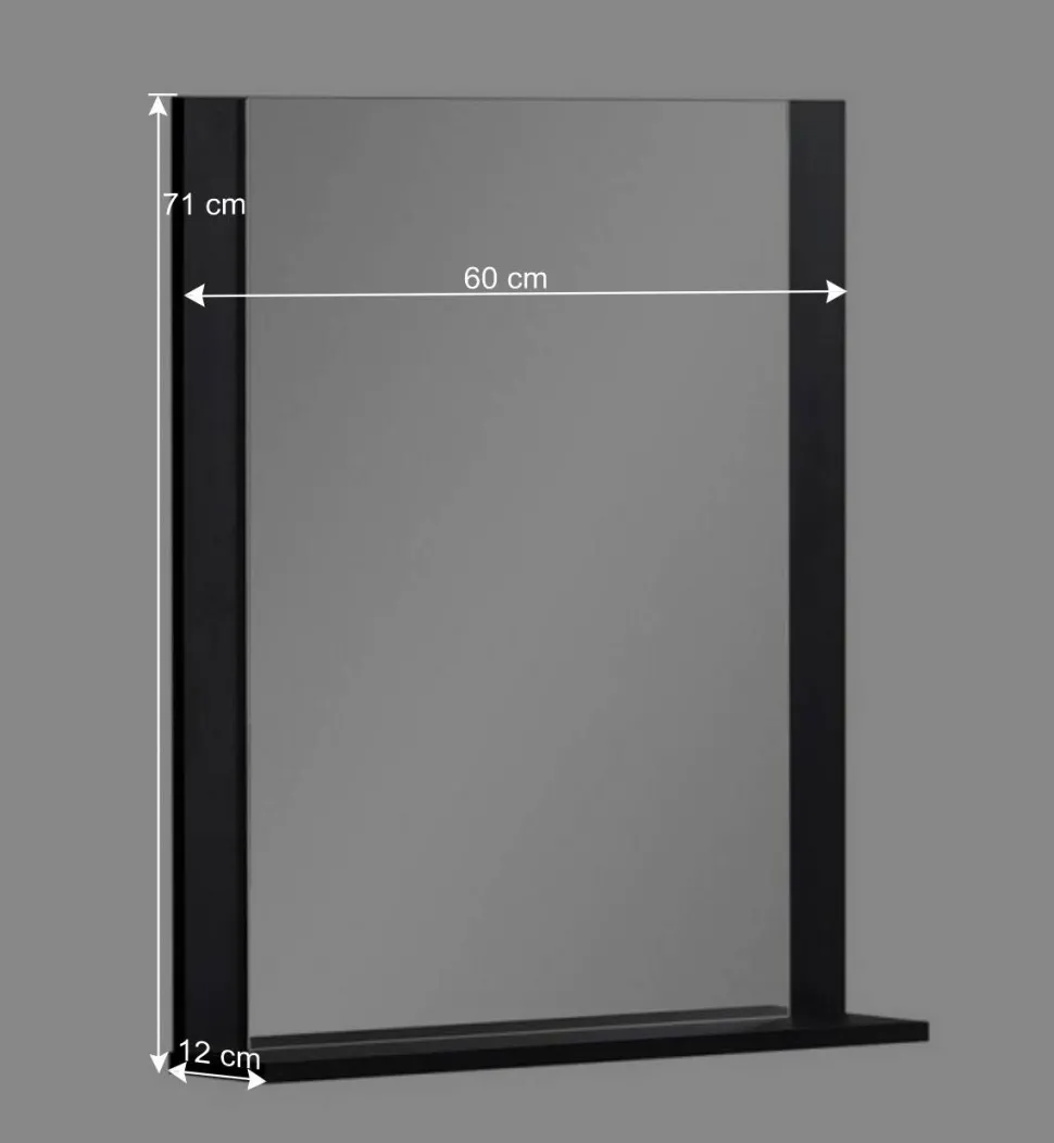 Schwarzes Flurmöbel Set - Anderian (vierteilig)