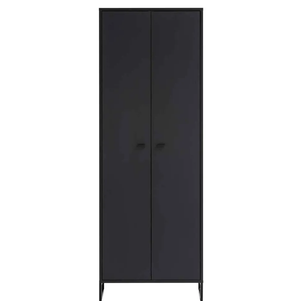 Schwarzes Flurmöbel Set - Anderian (vierteilig)